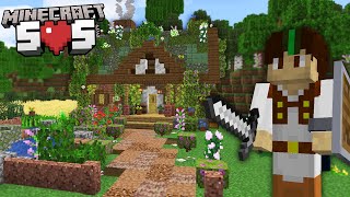 Cottage Starter Base  Minecraft SOS  Ep1 [upl. by Ntsyrk]