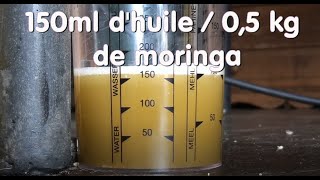 Presse à huile de moringa avec moteur électrique PITEBA [upl. by Lamrouex549]