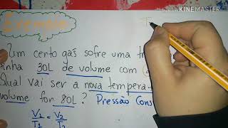 Transformações gasosas  teoria e exemplo [upl. by Amadeo]