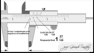 como medir con el pie de rey en pulgadas super facil [upl. by Jordon]