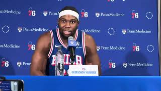 Guerschon Yabusele Media Day 202425  09302024 [upl. by Luzader]