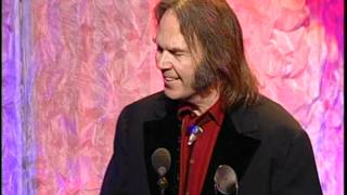 Eddie Vedder Inducts Neil Young into the Rock and Roll Hall of Fame [upl. by Ilzel]