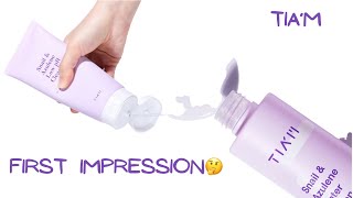 My first impression TIAM Snail and Azulene Low pH Cleanser and Water Essence  Brenda Altraide [upl. by Neona]