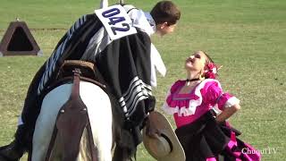 Concurso de Marinera a Caballo y a Pie 2019 Mujer a Pie y Hombre a Caballo Categoría Menores [upl. by Joliet]