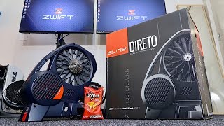 ELITE DIRETO Smart Trainer Unboxing Building Ride Data All the details [upl. by Adnaram]