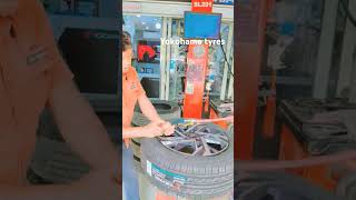 Yokohama tyre changing tyre 20565R16 Shakti tyre resol tikona park market yokohamatyres [upl. by Daeriam]