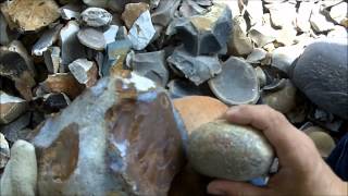 200  12 Spalling Chert Flint for Flintknapping [upl. by Yessac582]