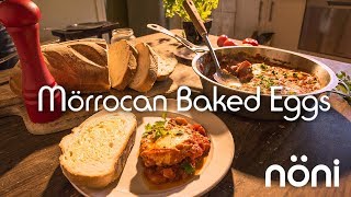 Morrocan Baked Eggs with Solidteknics US nöni 11quot saute pan [upl. by Nap624]