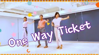 One Way Ticket Line Dance 원웨이티켓 라인댄스 [upl. by Yenitsed]