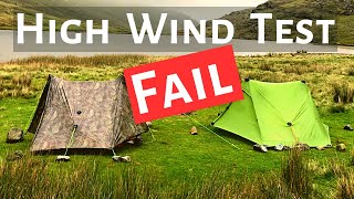 Lanshan 2 Pro  Zpacks Duplex HIGH WIND TEST  Lightweight tent camping [upl. by Nhguav]