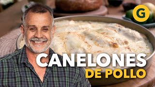 CANELONES de POLLO con SALSA de CREMA 🫔 por Christian Petersen  El Gourmet [upl. by Pembroke]