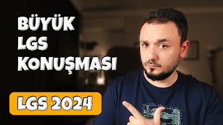 Büyük LGS Konuşması  LGS 2024  Son Taktikler [upl. by Morville]