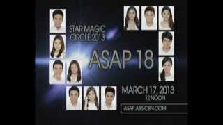 Star Magic Circle 2013 on ASAP 18 031713 [upl. by Liartnod]