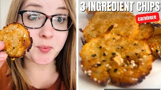 Carnivore Diet Recipe Three Ingredient Chips [upl. by Anauqal]