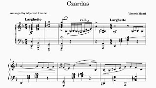 Czardas – Vittorio Monti  Piano Sheets [upl. by Sadler827]