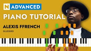 Alexis Ffrench  Bluebird  PIANO TUTORIAL  ADVANCED [upl. by Enninaej]