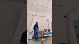 Hospital bed making hospital youtubeshorts trending explore viralvideo love video viralshort [upl. by Okubo]