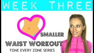 Smaller Waist Workout  Full ab and oblique toning [upl. by Niletac55]