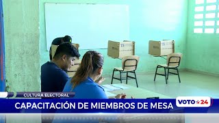 Cultura Electoral Capacitación de miembros de mesa [upl. by Ro612]