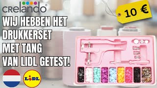 DRUCKKNOPFSET MIT ZANGE CRELANDO DEUTSCHLAND DEUTSCH LIDL [upl. by Arlinda]