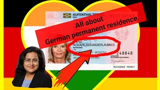 All about German permanent residence permit Niederlassungserlaubnis or Daueraufenthalt EU [upl. by Carrillo329]