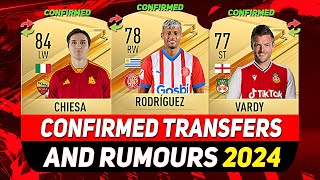 NEW CONFIRMED TRANSFERS amp RUMOURS 💰😳 ft RODRÍGUEZ VARDY CHIESAetc [upl. by Marlo469]