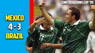 Mexico vs Brazil 4  3 Final Confederations Cup1999 [upl. by Eirameinna]