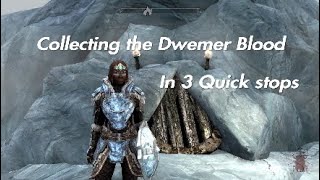 Harvesting the 5 Dwemer Blood Samples in 3 Quick Stops  Discerning the Transmundane Skyrim [upl. by Nairot731]