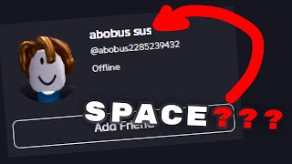 How to get space in display name  ROBLOX TUTORIAL 2024 [upl. by Reo]