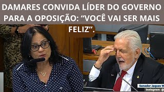 Damares convida Jaques Wagner para a oposição quotum homem extraordinárioquot  Líder do governo responde [upl. by Napas]