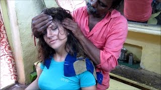 Worlds Greatest Head Massage 19  Eliana ASMR Barber meets Baba the cosmic Barber [upl. by Tarsuss]