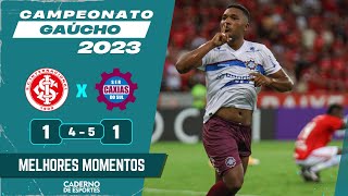 INTERNACIONAL 1 4 X 5 1 CAXIAS  SEMIFINAL CAMPEONATO GAÚCHO 2023  MELHORES MOMENTOS [upl. by Nnaihs]