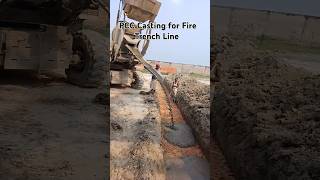 पीसीसी कास्टिंग  PCC Casting  Fire Trench [upl. by O'Donnell]