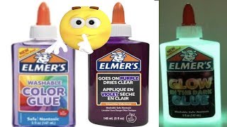 Testing Elmers New Glue  How To Make Slime With Glue Baking Soda and Contact lens Solution [upl. by Dworman]