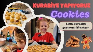 🍄‍🟫LENA MANTAR KURABİYE YAPIYOR🍪 KÜÇÜK MASTERCHEFLER  ÇOCUKLAR İÇİN HARİKA KURABİYE TARİFİ [upl. by Ettenna]