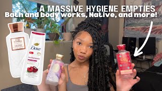 Massive Hygiene Product Empties Haul 2023 MustHave Essentials and Honest Reviews 💦🌿 VLOGMAS [upl. by Brandi394]