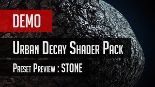 Urban Decay Shader Pack Demo  Stone Includes Presets for Element 3D [upl. by Mckay]