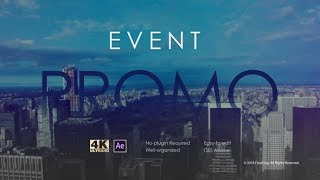 Event Promo After Effects template [upl. by Cosma378]