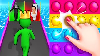 Satisfying Mobile Games Play 9999 Tiktok Games Giant Rush VS Pop Us [upl. by Bacchus]