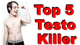 Top 5 Testo Killer  Lebensmittel die Testosteron senken [upl. by Gertrude886]