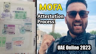 MOFA Attestation Documents UAE 🇦🇪 2023 Ep  17 [upl. by Acinnej]