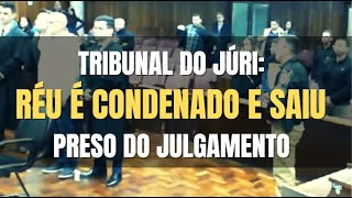 🔴Tribunal do Júri  Após ouvir a esposa da vítima e ser interrogado réu saiu preso do julgamento [upl. by Chase]