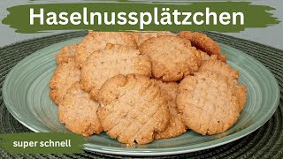 Super schnelle Haselnussplätzchen [upl. by Edahsalof]