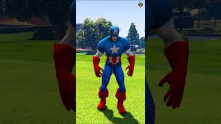 GTA V  CAPTAIN AMERICA SAVED SHIVA FOR HULK GANG  WHO IS THE POWER FULL  gta5 shots [upl. by Einram]