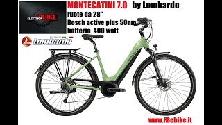 Lombardo ebike Montecatini 70 mod 2020  la city con motore Bosch [upl. by Reede]