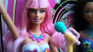 Barbie Fashionistas In The Spotlight Hollywood Divas CUTIE and SASSY sing [upl. by Heyman]