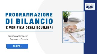 Programmazione di bilancio e verifica degli equilibri strumenti operativi  Francesco Cuzzola [upl. by Ariada267]