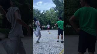 WOW Extremely Impressive Shuttlecock Kicking Game 22 shuttlecock shorts short shortvideo [upl. by Ahsurej902]