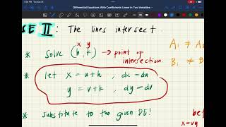 DE With Coefficients Linear in Two Variables [upl. by Aowda402]