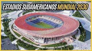 ESTOS SERAN los estadios de ARGENTINA URUGUAY PARAGUAY para el MUNDIAL 2030 [upl. by Nevs]